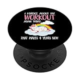 T-shirt drôle d'exercice de remise en forme d'entraînement PopSockets Support et Grip pour Smartphones et Tablettes