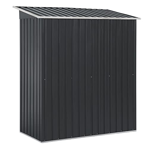 ️ Juskys Metall Gerätehaus S mit 1 m², Pultdach, Schiebetür