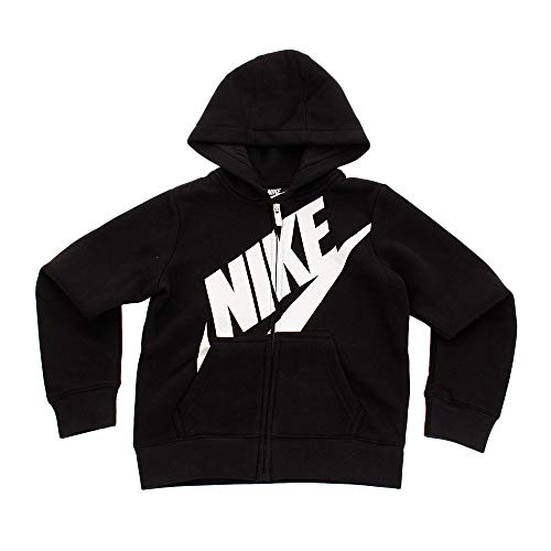 Nike Kids Girl's Futura Full Zip Hoodie (Little Kids) Black 6 Little Kids #TOP1