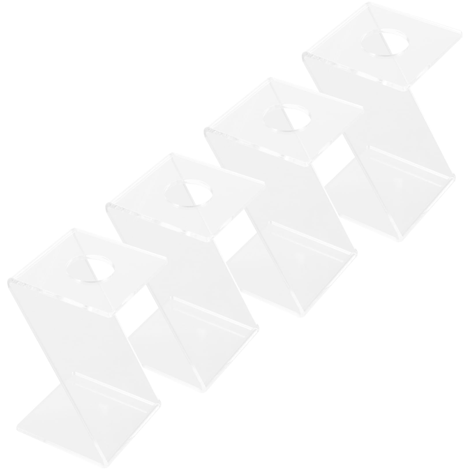 Balacoo Baseball Golf Ball Holder Stand 4 Pack Acrylic Display Rack Desktop Storage Decorative Stand Holder