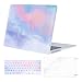 MOSISO Plastic Pattern Hard Shell Case & Keyboard Cover & Screen Protector Compatible with MacBook Air 11 inch (Models: A1370 & A1465), Colorful Clouds