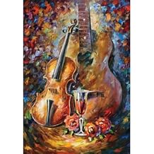 Anatolian Puzzle - Guitar and Violin - 500 Piece Jigsaw Puzzle #3620, Multicolor