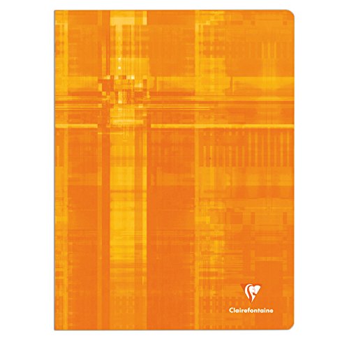 CLAIREFONTAINE Lot de 5 Cahiers piqûre avec Seyès grands carreaux 24 x 32 cm 192 pages Coloris aléatoire