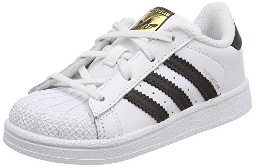 adidas Superstar I, Zapatillas de Gimnasia Unisex Niños, Blanco (FTWR White/Core Black/FTWR White FTWR White/Core Black/FTWR White), 18 EU