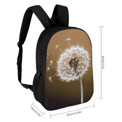 Blown Dandelion Blossom Bookbag - Ultra Lightweight Portable Backpack Work Travel Backpack for Men Women Fits 16 Inch Notebook2