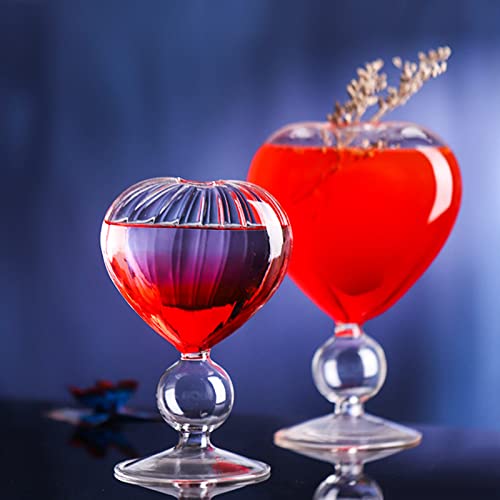 Copas de cóctel con forma de corazón para brindar en bodas y aniversarios románticos 8