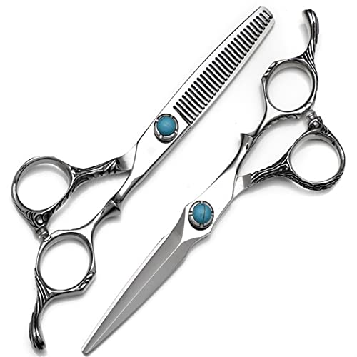 Ciseaux de coiffure grand roulement vis 6.0 ciseaux amincissants de coupe - 2