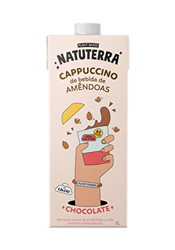 Cappuccino de Bebida de Amêndoas Não adoçado Natuterra 1L