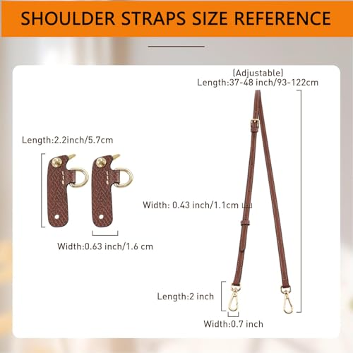 Image of 2Sets Purse Strap and Organizer Compaitible with Longchamp Lepliage Mini Bags, Felt Lightweight Small Bag Organizer Insert, Anti-Slip Adjustable Punch-Free Purse Straps Replacement Crossbody