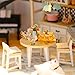 Flever Dollhouse Miniature DIY House Kit Creative Room with Furniture for Romantic Artwork Gift-Mermaid Tribe