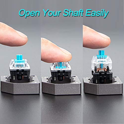 New Fashion Kingdom Aluminum Alloy Switch Opener Switch Tester Mechanical Keyboard Keycaps Lubricate Aluminum For Cherry Gateron And Kailh Switches With Metal Magnet - Gray #TOP4