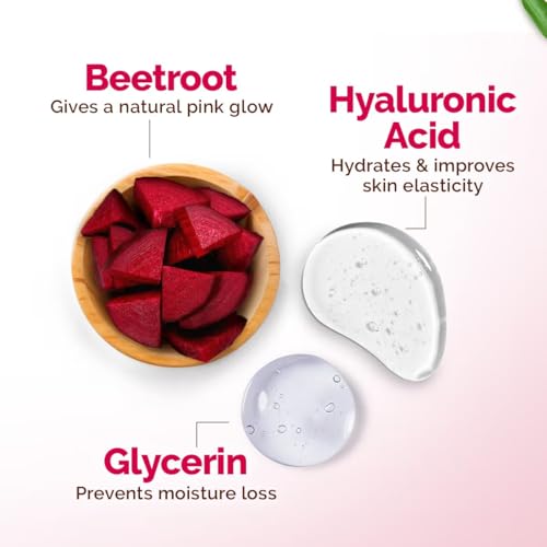 Image of Mamaearth Beetroot Hydraful Light Moisturizing Cream with Beetroot & Hyaluronic Acid for Hydrated Pink Glow - 50 g | 24 Hrs Long-lasting Moisturization | For Face, Hand & Body | Non-Greasy & Quick Absorbing