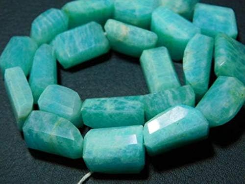 LKBEADS AAA-African Amazonite Step Cut Big Nuggetes- 13 Inch Long Strand -Stones Measure- 12-19mm Code-HIGH-7584