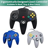 OSTENT Wired Controller Gamepad Joystick Joypad do konsoli Nintendo 64 N64 (Czarny)