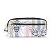 Vintage Pen Stationary Sac Crayon Etui Bourse Bourse pour Student Fille Garçon Enfants Cosmétique Maquillage Sac Animal Libellule Rayure Zipper