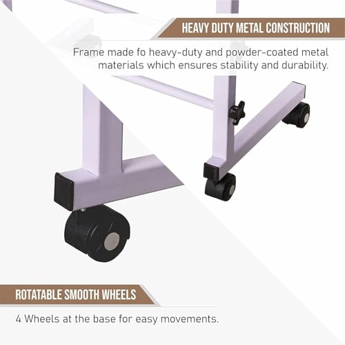 Image of Multi-Purpose Sofa Side Height-Adjustable Laptop Table with Docking for Tablet, Study Table, Portable, Ideal for Work from Home, DIY Table, Easy to Assemble