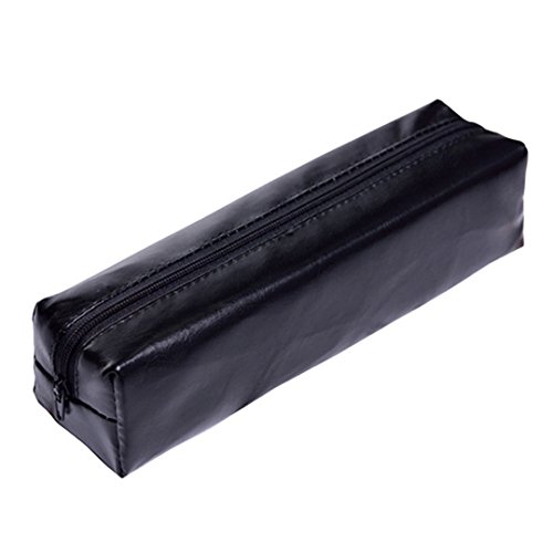 Aisa Girl Fashion Glossy Hologram Laser Cosmetics Storage Bag Student Emboss Skull Pencil Case Holder Stationery Box Black