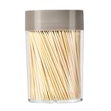 Wooden Toothpicks, 500 Count, Premium Natural Wood Tooth Picks for Appetizer, Olive, Barbecue, Fruit, Cocktail, Teeth Cleaning, Party with Storage Container