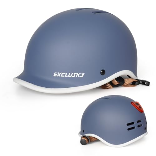 Ckorison Adult Bike Helmet with USB Rear Light