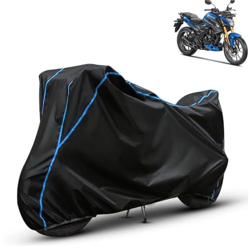 Image of Kerwa Waterproof Bike Cover Compatible with Honda Hornet 2.0 | Dust Proof, UV-Resistant, All-Weather Protection Bike Body Cover, Windproof Elastic Bottom