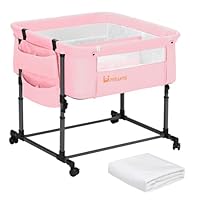 Amazon.co.jp: MTWML ツインベビーベッド 双子用ポータブルクレードル