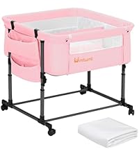 Amazon.co.jp: MTWML ツインベビーベッド 双子用ポータブルクレードル