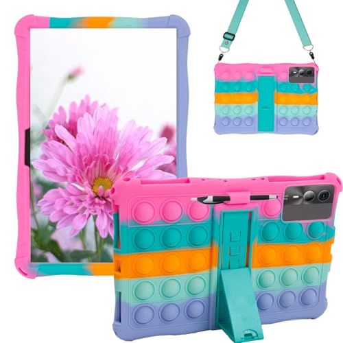 Sfulatdc 11 inch Silicone Tablet Case Universal Rainbow