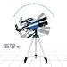 ESAKO Telescope for Kids & Adults, 70mm Portable Beginner Telescopes with 3 Eyepieces, Height Adjustable Tripod & Phone Adapter