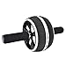 NDNCZDHC Abdominal Roller Wheel, Portable Abdominal Stretch Wheel Gym Equipment for Core Workout (Black)
