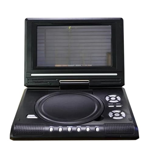 ポータブルDVDプレーヤー 9.8インチポータブルホームカーDVDプレーヤーVCD CDゲームTVプレーヤーUSBラジオアダプターFMラジオ受信サポート 一度充電すれば長時間使用可能