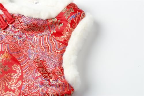 Mud Kingdom Boys Girls Chinese New Year Vest Fleece Lining Sleeveless Outerwear3