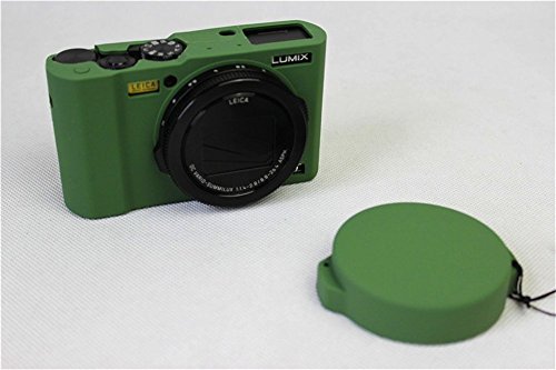 Bolinus Fullbody Ultra-Thin Lightweight Rubber Soft Silicone Case Bag Cover For Panasonic Lumix Lx10 Dmc-Lx10 -Green #TOP4