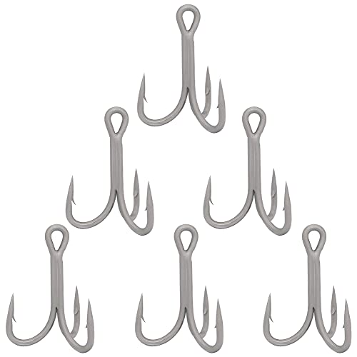 4X-Treble-Hooks-Saltwater-Big-Game-Fishing-Hooks Ultra Strong Stainless Size 3/0 1/0 2/0 4/0 5/0 #TOP6