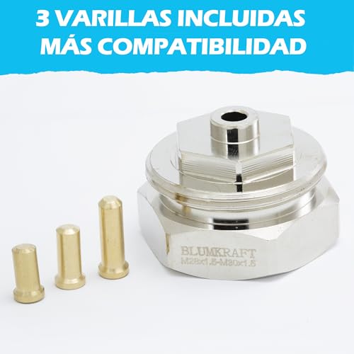 Miniatura 4 de Adaptador De Radiador M28 X1,5 Hembra A Termostato Cabezal Termostático M30x1,5 Macho M28-M30 M28f-M30m Blumkraft