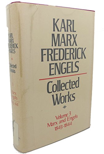 COLLECTED WORKS, VOLUME 3 : Marx and Engels, 18... B00A8P9OYU Book Cover