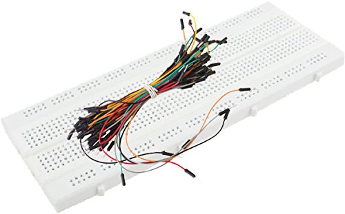 Platine d'Essai Breadboard 840 Points sans Soudure + 70 Jumper Cable Fil de Connection Cavaliers Cover