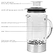 ProfiCook PC-UM 1006 Universalmixer, elektronische Geschwindigkeitsregelung mit Ice-Crush-Funktion, abnehmbarer Glas-Mixbehälter mit Skala, LCD-Display (blau beleuchtet), Edelstahlgehäuse