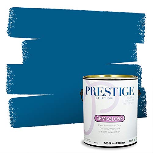Comparison: Best Blue For Kitchen Cabinets Sherwin Williams 3 PRESTIGE Paints Interior Paint and Primer In One, 1-Gallon, Semi-Gloss, Comparable Match of Sherwin Williams* Jay Blue*