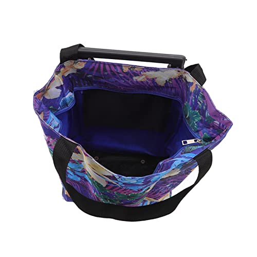 Ejoyous Einkaufswagen, 600D Oxford Tuch Faltbarer Einkaufstasche mit Rollen Einkaufstrolley Handwagen Lebensmittelwagen Teleskopstange für Den Haushalt Outdoor Shopping – Bild 8