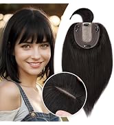 Rich Choices Hair Toppers for Women Real Human Hair Human Hair Toppers for Women With Bang 100% R...