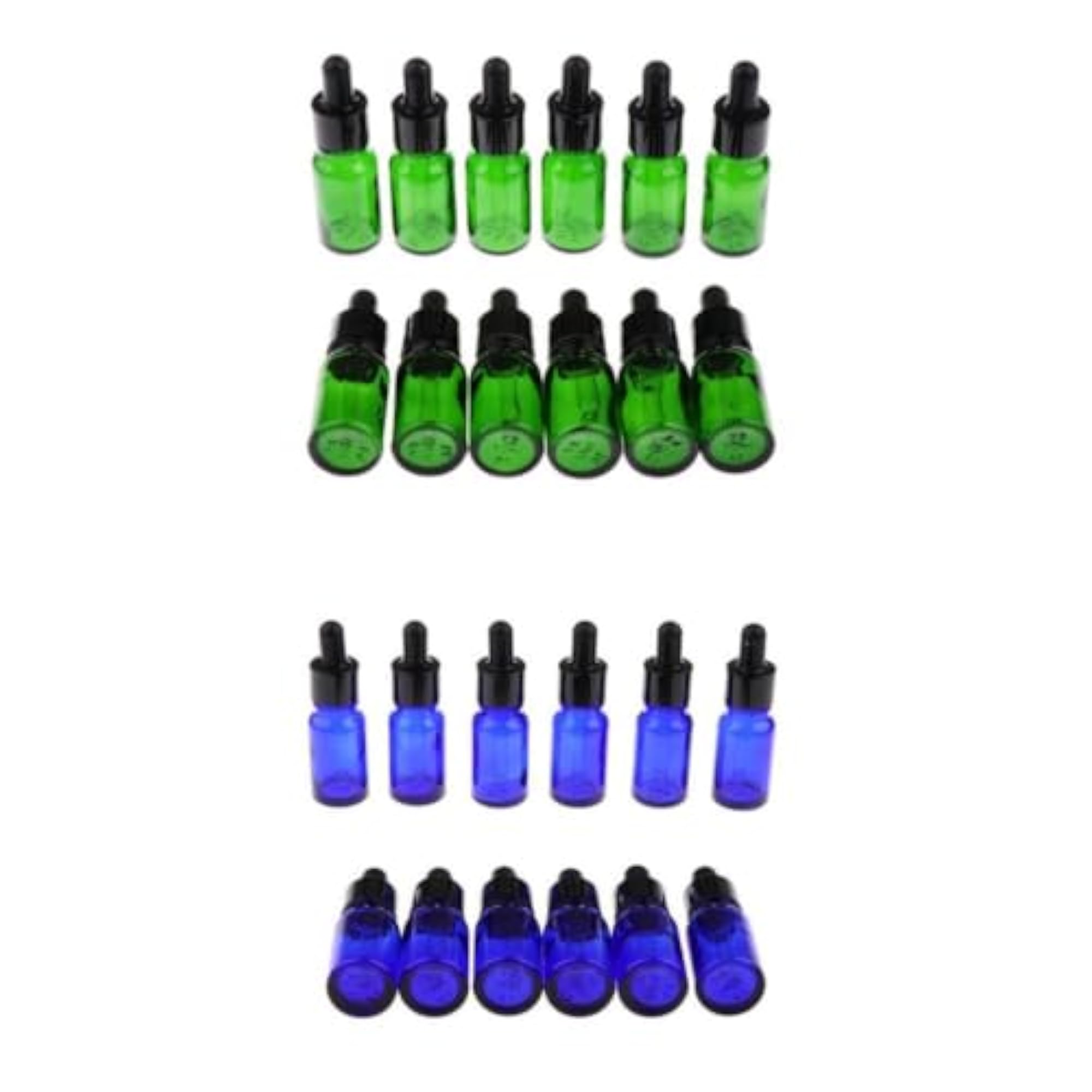 24 Pieces Empty Essential Oil Bottle Glass Liquid Aromatherapy Dropper