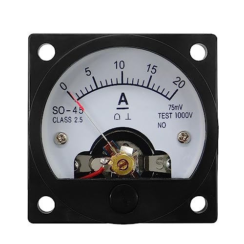 Ampèremètre DC SO-45 avec pointeur rond de 45mm pour une lecture précise et directe