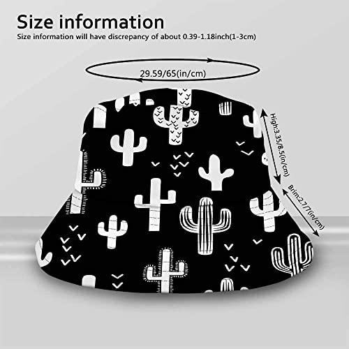 Pehede Western Cactus Reversible Womens Bucket Hat Cute Sun Hats Unisex Beach Travel Packable Cap For Men #TOP1