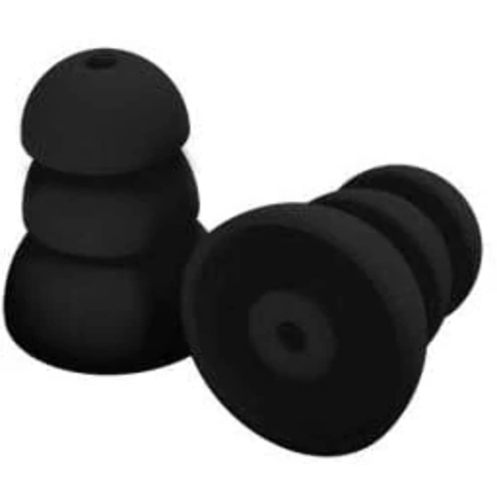 PlugfonesPRPSB10 PRP-SB10 Comfortiered Replacement Silicone Plug 26 Db, Black, 5-Pair