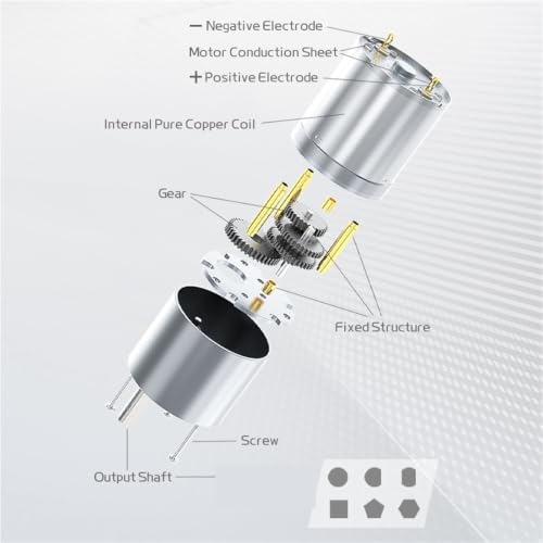 Motorreductor JGB37-3530 de 37 mm con caja totalmente metálica 6