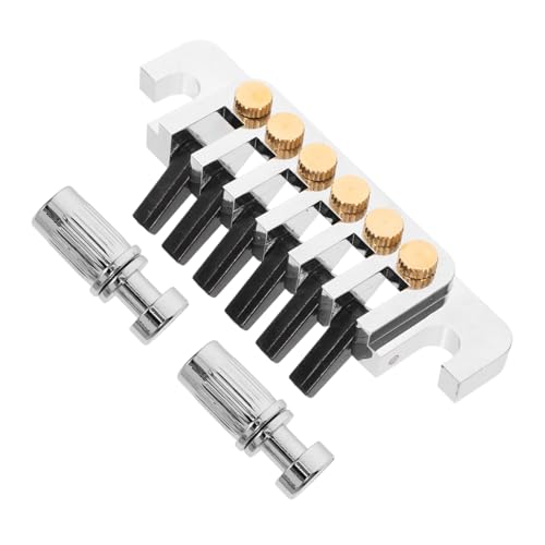 FUNOMOCYA Guitar Saddle Bridge Set Guitar Tailpiece Metal Tailpiece Replacement Bass Bridge Strings