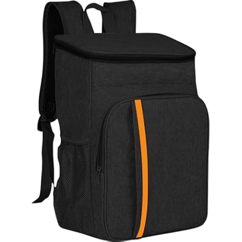 Cooler Backpack 30 Cans Lightweight Insulated Backpack Cooler Leak-Proof for Men and Women, Black Cover
