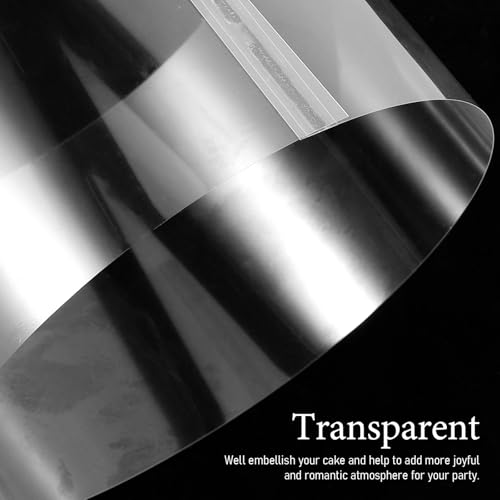 Collar autoadhesivo de plástico transparente para evitar que las mousses pierdan su forma 6