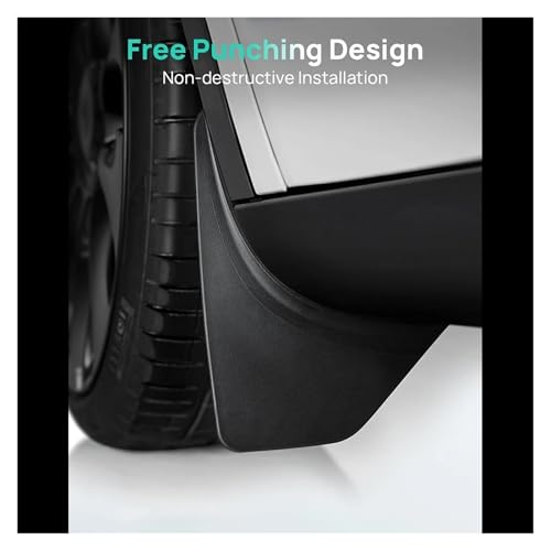 Garde-boue voiture Tesla Model Y accessoire protection projections route - 4