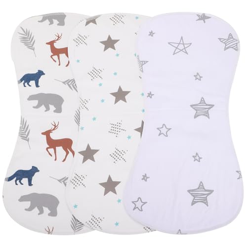 Chiffons rots en coton lot de 3 lingettes bébé faciles à laver